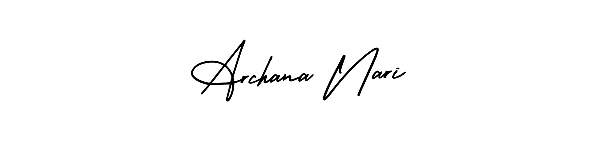 Design your own signature with our free online signature maker. With this signature software, you can create a handwritten (AmerikaSignatureDemo-Regular) signature for name Archana Nari. Archana Nari signature style 3 images and pictures png