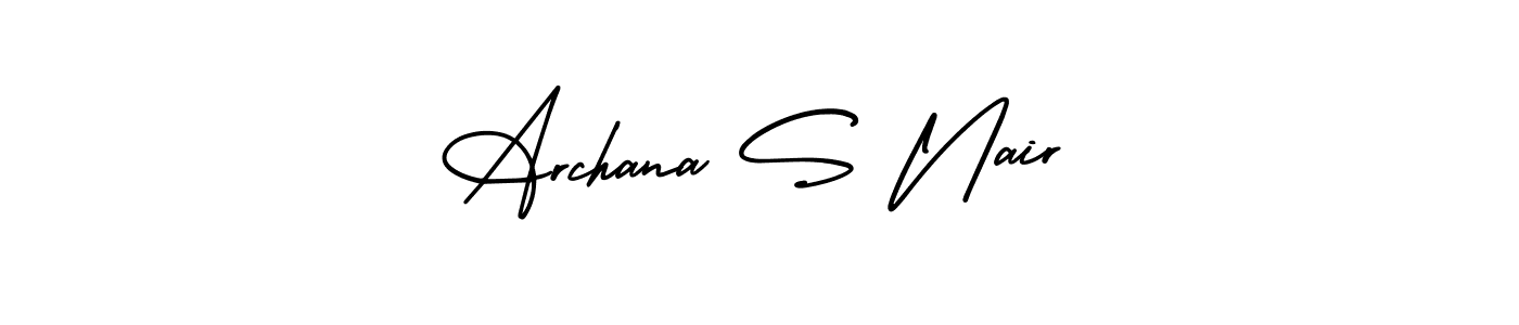 You can use this online signature creator to create a handwritten signature for the name Archana S Nair. This is the best online autograph maker. Archana S Nair signature style 3 images and pictures png