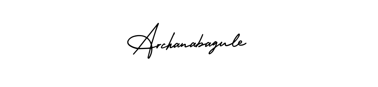 Archanabagule stylish signature style. Best Handwritten Sign (AmerikaSignatureDemo-Regular) for my name. Handwritten Signature Collection Ideas for my name Archanabagule. Archanabagule signature style 3 images and pictures png