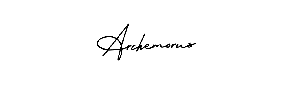 Make a beautiful signature design for name Archemorus. With this signature (AmerikaSignatureDemo-Regular) style, you can create a handwritten signature for free. Archemorus signature style 3 images and pictures png