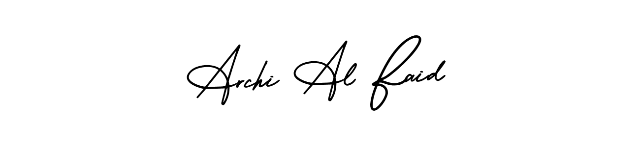 Also we have Archi Al Faid name is the best signature style. Create professional handwritten signature collection using AmerikaSignatureDemo-Regular autograph style. Archi Al Faid signature style 3 images and pictures png