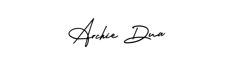 Archie Dua stylish signature style. Best Handwritten Sign (AmerikaSignatureDemo-Regular) for my name. Handwritten Signature Collection Ideas for my name Archie Dua. Archie Dua signature style 3 images and pictures png
