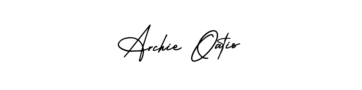 How to make Archie Oatis name signature. Use AmerikaSignatureDemo-Regular style for creating short signs online. This is the latest handwritten sign. Archie Oatis signature style 3 images and pictures png