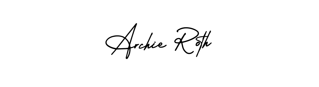 Similarly AmerikaSignatureDemo-Regular is the best handwritten signature design. Signature creator online .You can use it as an online autograph creator for name Archie Roth. Archie Roth signature style 3 images and pictures png