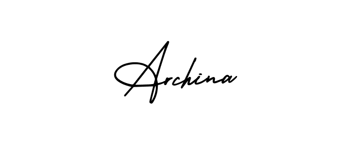 AmerikaSignatureDemo-Regular is a professional signature style that is perfect for those who want to add a touch of class to their signature. It is also a great choice for those who want to make their signature more unique. Get Archina name to fancy signature for free. Archina signature style 3 images and pictures png