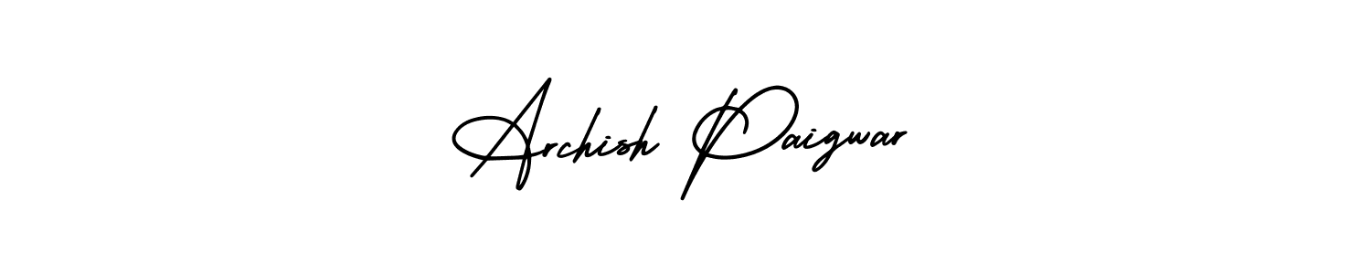 Also we have Archish Paigwar name is the best signature style. Create professional handwritten signature collection using AmerikaSignatureDemo-Regular autograph style. Archish Paigwar signature style 3 images and pictures png