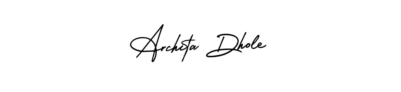 Best and Professional Signature Style for Archita Dhole. AmerikaSignatureDemo-Regular Best Signature Style Collection. Archita Dhole signature style 3 images and pictures png