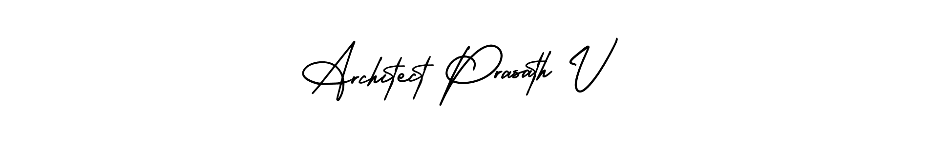 Also You can easily find your signature by using the search form. We will create Architect Prasath V name handwritten signature images for you free of cost using AmerikaSignatureDemo-Regular sign style. Architect Prasath V signature style 3 images and pictures png