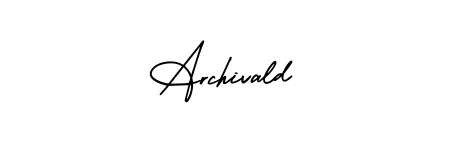 How to Draw Archivald signature style? AmerikaSignatureDemo-Regular is a latest design signature styles for name Archivald. Archivald signature style 3 images and pictures png