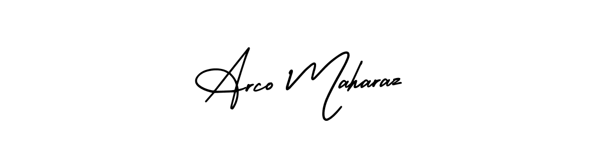 Design your own signature with our free online signature maker. With this signature software, you can create a handwritten (AmerikaSignatureDemo-Regular) signature for name Arco Maharaz. Arco Maharaz signature style 3 images and pictures png
