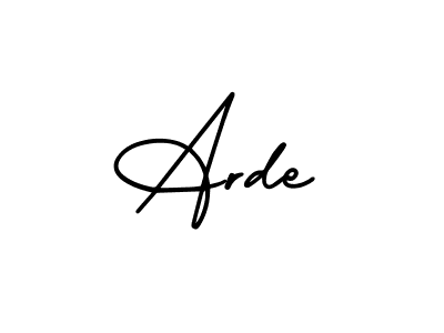 Design your own signature with our free online signature maker. With this signature software, you can create a handwritten (AmerikaSignatureDemo-Regular) signature for name Arde. Arde signature style 3 images and pictures png