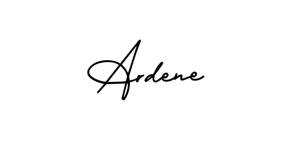 Ardene stylish signature style. Best Handwritten Sign (AmerikaSignatureDemo-Regular) for my name. Handwritten Signature Collection Ideas for my name Ardene. Ardene signature style 3 images and pictures png