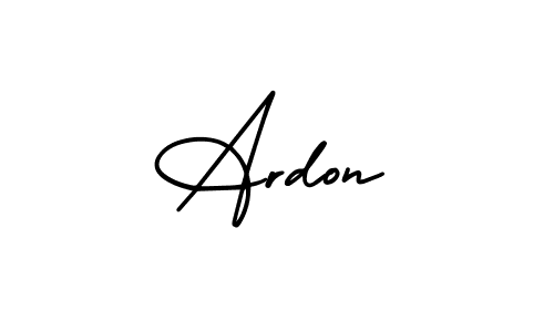 It looks lik you need a new signature style for name Ardon. Design unique handwritten (AmerikaSignatureDemo-Regular) signature with our free signature maker in just a few clicks. Ardon signature style 3 images and pictures png