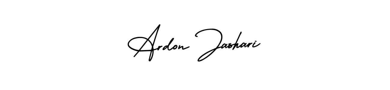 This is the best signature style for the Ardon Jashari name. Also you like these signature font (AmerikaSignatureDemo-Regular). Mix name signature. Ardon Jashari signature style 3 images and pictures png