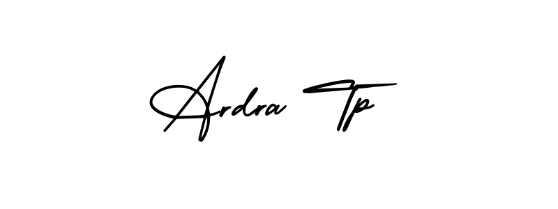 Similarly AmerikaSignatureDemo-Regular is the best handwritten signature design. Signature creator online .You can use it as an online autograph creator for name Ardra Tp. Ardra Tp signature style 3 images and pictures png