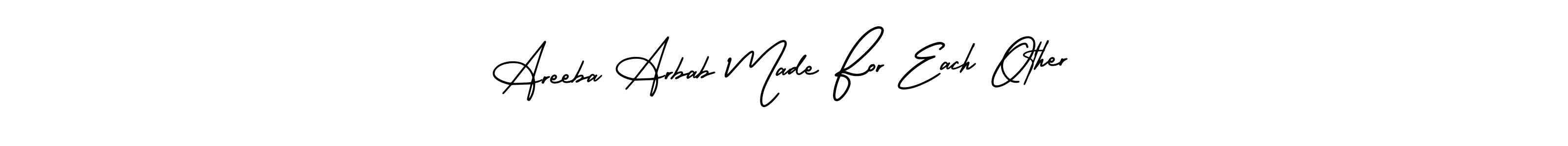 Also we have Areeba Arbab Made For Each Other name is the best signature style. Create professional handwritten signature collection using AmerikaSignatureDemo-Regular autograph style. Areeba Arbab Made For Each Other signature style 3 images and pictures png