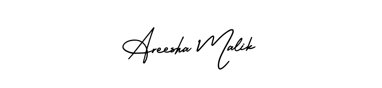 How to make Areesha Malik signature? AmerikaSignatureDemo-Regular is a professional autograph style. Create handwritten signature for Areesha Malik name. Areesha Malik signature style 3 images and pictures png