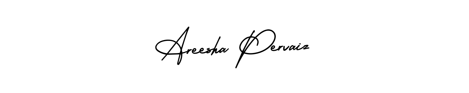 AmerikaSignatureDemo-Regular is a professional signature style that is perfect for those who want to add a touch of class to their signature. It is also a great choice for those who want to make their signature more unique. Get Areesha Pervaiz name to fancy signature for free. Areesha Pervaiz signature style 3 images and pictures png