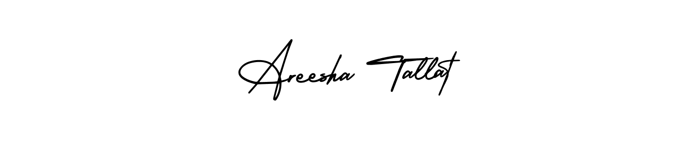 How to Draw Areesha Tallat signature style? AmerikaSignatureDemo-Regular is a latest design signature styles for name Areesha Tallat. Areesha Tallat signature style 3 images and pictures png