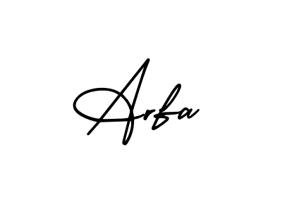 Create a beautiful signature design for name Arfa. With this signature (AmerikaSignatureDemo-Regular) fonts, you can make a handwritten signature for free. Arfa signature style 3 images and pictures png