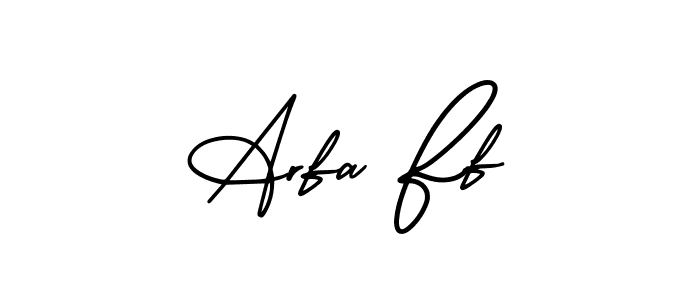 AmerikaSignatureDemo-Regular is a professional signature style that is perfect for those who want to add a touch of class to their signature. It is also a great choice for those who want to make their signature more unique. Get Arfa Ff name to fancy signature for free. Arfa Ff signature style 3 images and pictures png