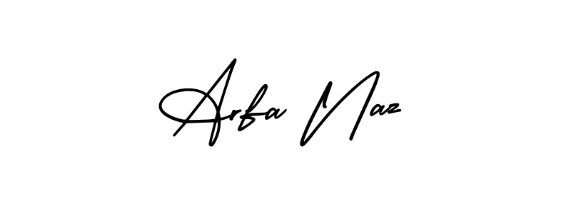 How to make Arfa Naz signature? AmerikaSignatureDemo-Regular is a professional autograph style. Create handwritten signature for Arfa Naz name. Arfa Naz signature style 3 images and pictures png