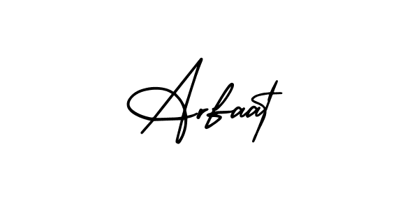 This is the best signature style for the Arfaat name. Also you like these signature font (AmerikaSignatureDemo-Regular). Mix name signature. Arfaat signature style 3 images and pictures png