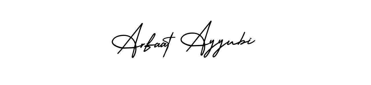 Similarly AmerikaSignatureDemo-Regular is the best handwritten signature design. Signature creator online .You can use it as an online autograph creator for name Arfaat Ayyubi. Arfaat Ayyubi signature style 3 images and pictures png