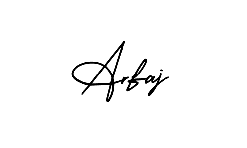 This is the best signature style for the Arfaj name. Also you like these signature font (AmerikaSignatureDemo-Regular). Mix name signature. Arfaj signature style 3 images and pictures png