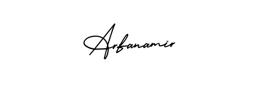 Arfanamir stylish signature style. Best Handwritten Sign (AmerikaSignatureDemo-Regular) for my name. Handwritten Signature Collection Ideas for my name Arfanamir. Arfanamir signature style 3 images and pictures png