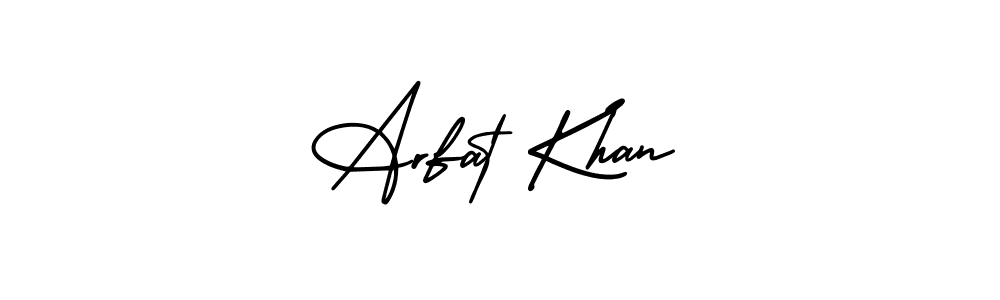 AmerikaSignatureDemo-Regular is a professional signature style that is perfect for those who want to add a touch of class to their signature. It is also a great choice for those who want to make their signature more unique. Get Arfat Khan name to fancy signature for free. Arfat Khan signature style 3 images and pictures png