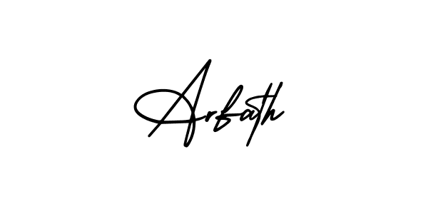 Make a short Arfath signature style. Manage your documents anywhere anytime using AmerikaSignatureDemo-Regular. Create and add eSignatures, submit forms, share and send files easily. Arfath signature style 3 images and pictures png