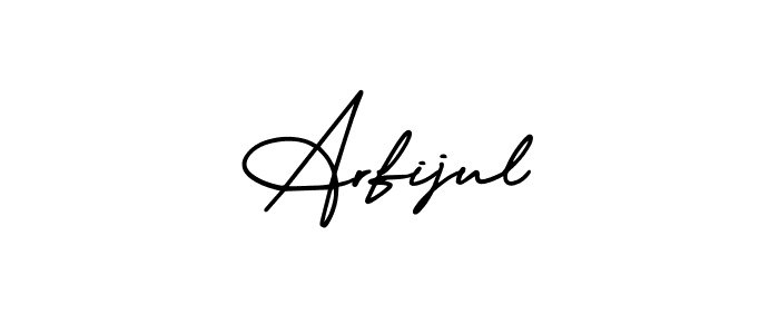 It looks lik you need a new signature style for name Arfijul. Design unique handwritten (AmerikaSignatureDemo-Regular) signature with our free signature maker in just a few clicks. Arfijul signature style 3 images and pictures png