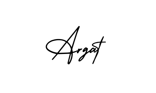 Argat stylish signature style. Best Handwritten Sign (AmerikaSignatureDemo-Regular) for my name. Handwritten Signature Collection Ideas for my name Argat. Argat signature style 3 images and pictures png