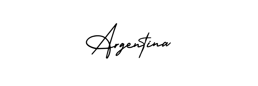 Create a beautiful signature design for name Argentina. With this signature (AmerikaSignatureDemo-Regular) fonts, you can make a handwritten signature for free. Argentina signature style 3 images and pictures png