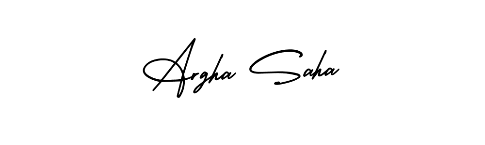 This is the best signature style for the Argha Saha name. Also you like these signature font (AmerikaSignatureDemo-Regular). Mix name signature. Argha Saha signature style 3 images and pictures png