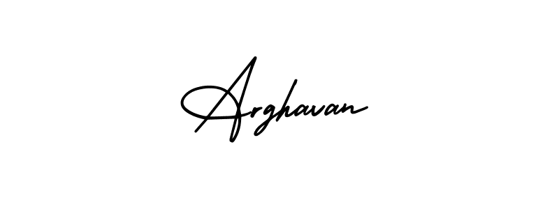 Create a beautiful signature design for name Arghavan. With this signature (AmerikaSignatureDemo-Regular) fonts, you can make a handwritten signature for free. Arghavan signature style 3 images and pictures png