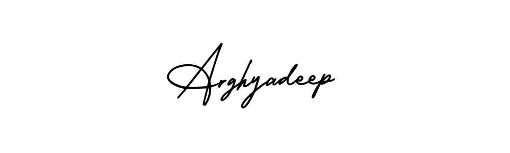 Make a beautiful signature design for name Arghyadeep. With this signature (AmerikaSignatureDemo-Regular) style, you can create a handwritten signature for free. Arghyadeep signature style 3 images and pictures png