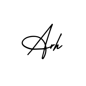 Make a beautiful signature design for name Arh. Use this online signature maker to create a handwritten signature for free. Arh signature style 3 images and pictures png