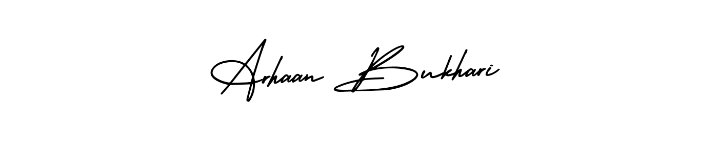 Arhaan Bukhari stylish signature style. Best Handwritten Sign (AmerikaSignatureDemo-Regular) for my name. Handwritten Signature Collection Ideas for my name Arhaan Bukhari. Arhaan Bukhari signature style 3 images and pictures png