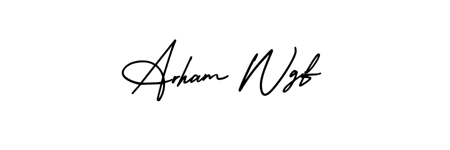 Once you've used our free online signature maker to create your best signature AmerikaSignatureDemo-Regular style, it's time to enjoy all of the benefits that Arham Wgf name signing documents. Arham Wgf signature style 3 images and pictures png