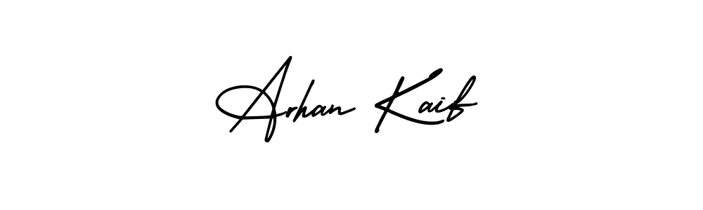 Make a beautiful signature design for name Arhan Kaif. With this signature (AmerikaSignatureDemo-Regular) style, you can create a handwritten signature for free. Arhan Kaif signature style 3 images and pictures png