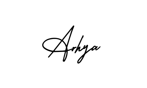 Arhya stylish signature style. Best Handwritten Sign (AmerikaSignatureDemo-Regular) for my name. Handwritten Signature Collection Ideas for my name Arhya. Arhya signature style 3 images and pictures png