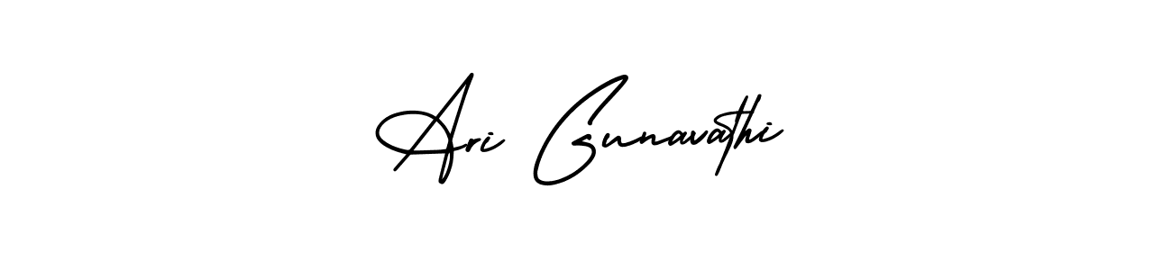 Design your own signature with our free online signature maker. With this signature software, you can create a handwritten (AmerikaSignatureDemo-Regular) signature for name Ari Gunavathi. Ari Gunavathi signature style 3 images and pictures png