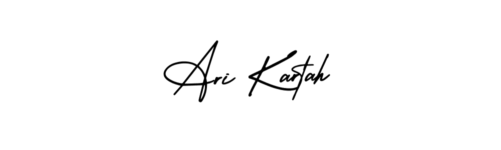 Similarly AmerikaSignatureDemo-Regular is the best handwritten signature design. Signature creator online .You can use it as an online autograph creator for name Ari Kartah. Ari Kartah signature style 3 images and pictures png