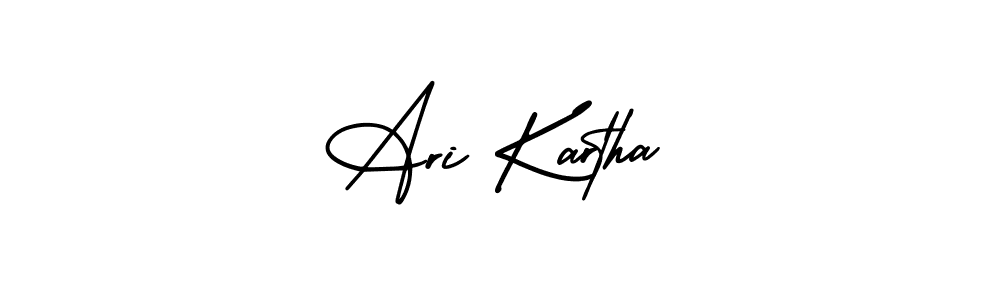 Create a beautiful signature design for name Ari Kartha. With this signature (AmerikaSignatureDemo-Regular) fonts, you can make a handwritten signature for free. Ari Kartha signature style 3 images and pictures png