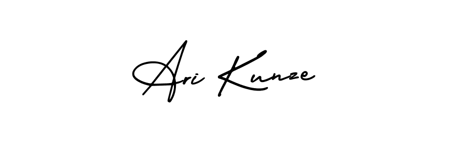 Make a beautiful signature design for name Ari Kunze. With this signature (AmerikaSignatureDemo-Regular) style, you can create a handwritten signature for free. Ari Kunze signature style 3 images and pictures png