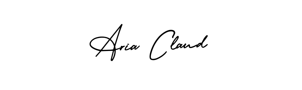 The best way (AmerikaSignatureDemo-Regular) to make a short signature is to pick only two or three words in your name. The name Aria Claud include a total of six letters. For converting this name. Aria Claud signature style 3 images and pictures png