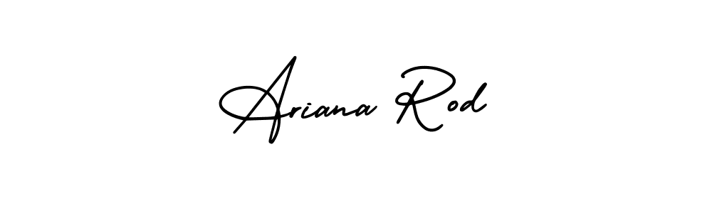 How to make Ariana Rod signature? AmerikaSignatureDemo-Regular is a professional autograph style. Create handwritten signature for Ariana Rod name. Ariana Rod signature style 3 images and pictures png