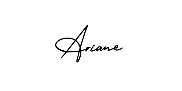 Ariane stylish signature style. Best Handwritten Sign (AmerikaSignatureDemo-Regular) for my name. Handwritten Signature Collection Ideas for my name Ariane. Ariane signature style 3 images and pictures png
